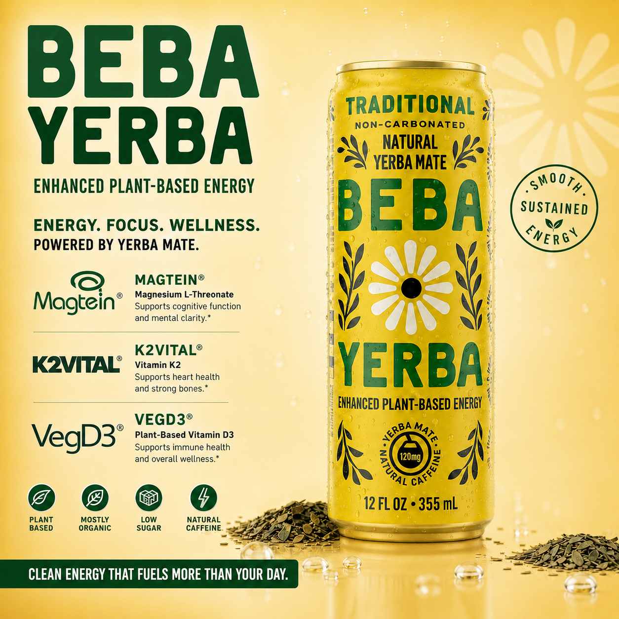 BEBA YERBA - TRADITIONAL FLAVOR (12 cans)